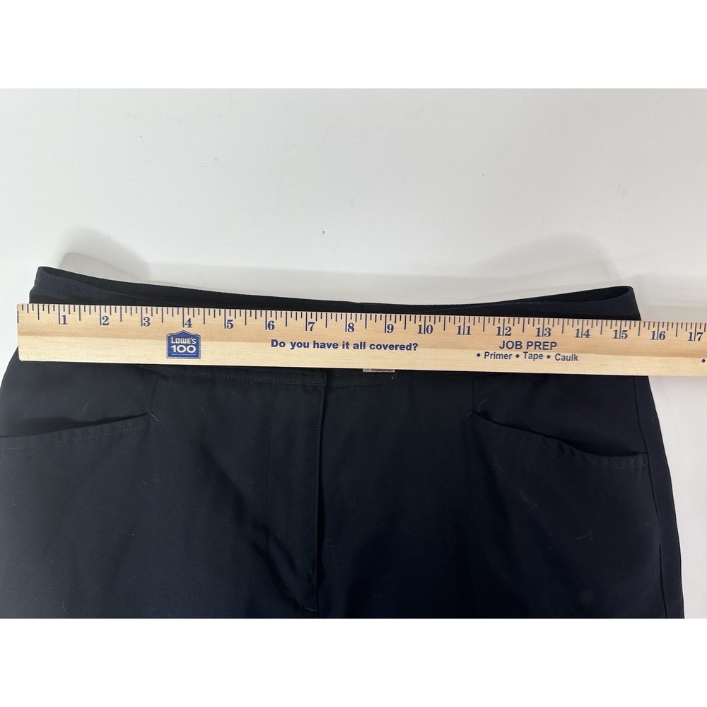 Calvin‎ Klein Women's Navy Blue Wool Blend Sheath Career Skirt Size 12 - Picture 7 of 9